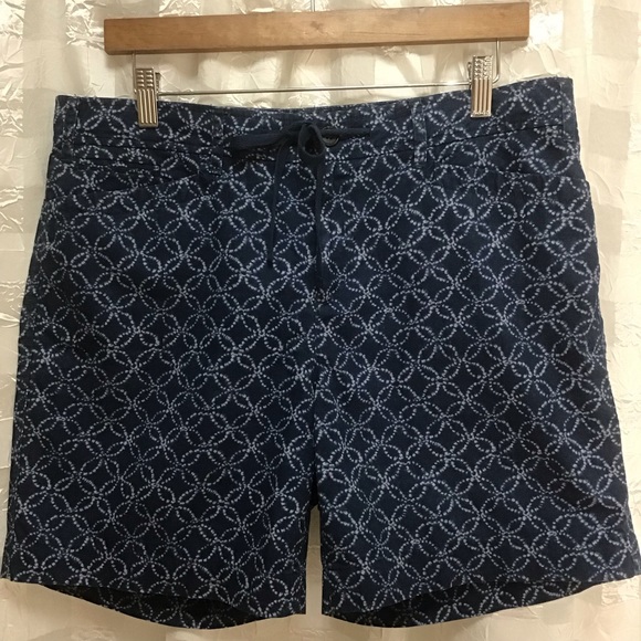 Lauren Ralph Lauren Pants - LRL Lauren Jeans Company Blue Circle Print Cotton Shorts, Size 10